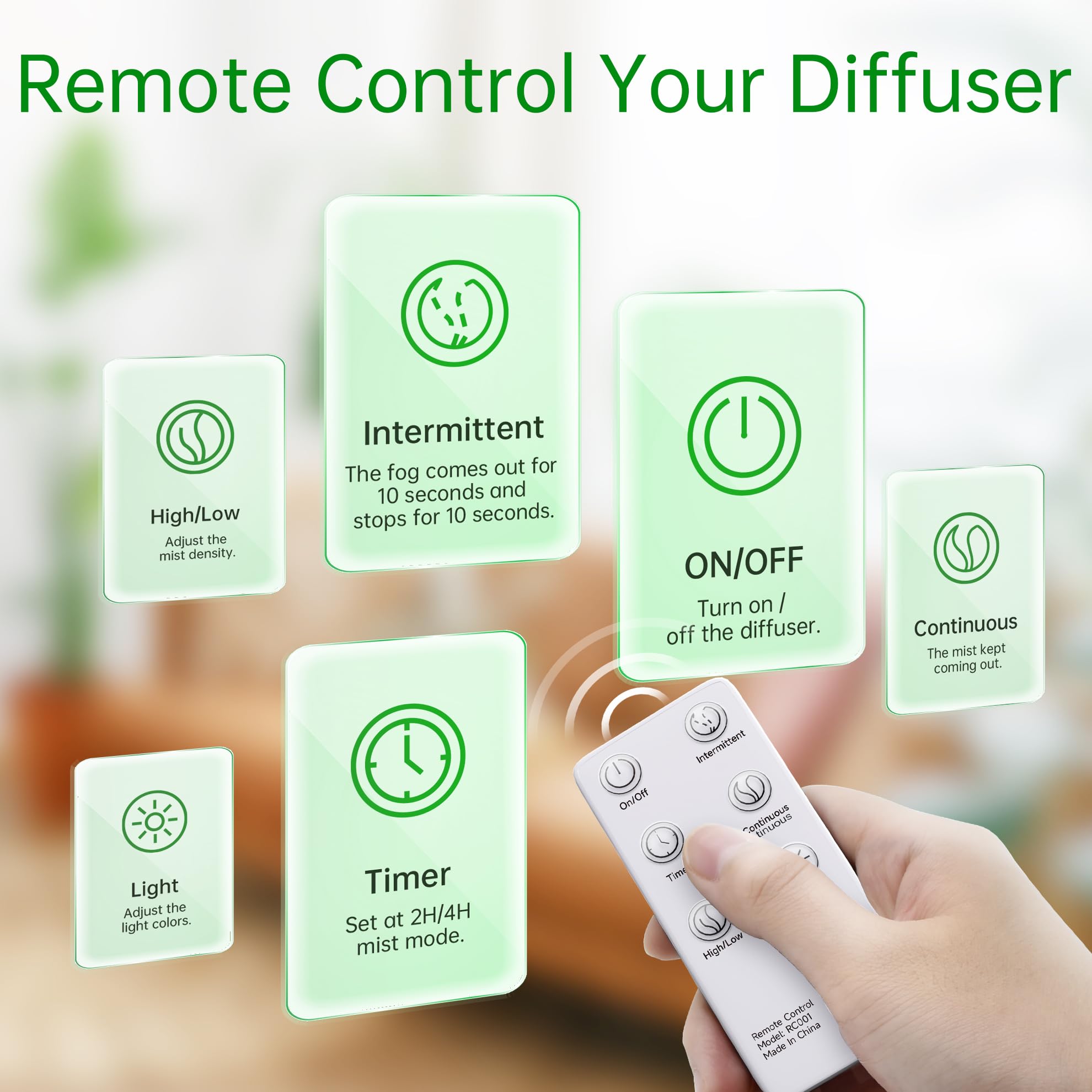 ASAKUKI control remoto operando funciones a distancia con comodidad