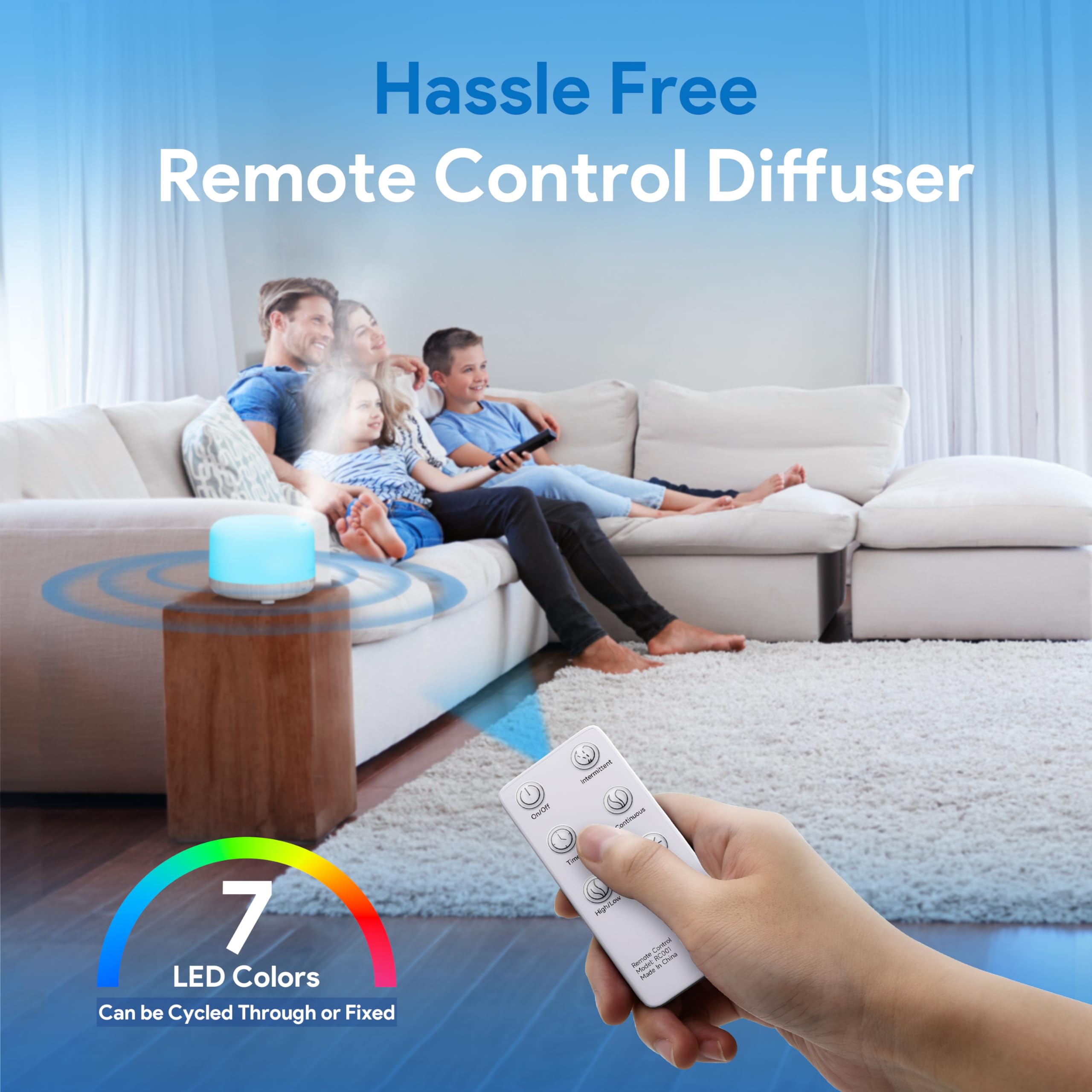 ASAKUKI control remoto en mano, ajuste sin levantarse rápido