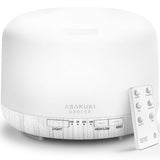 ASAKUKI vista frontal del difusor blanco, diseño compacto y elegante