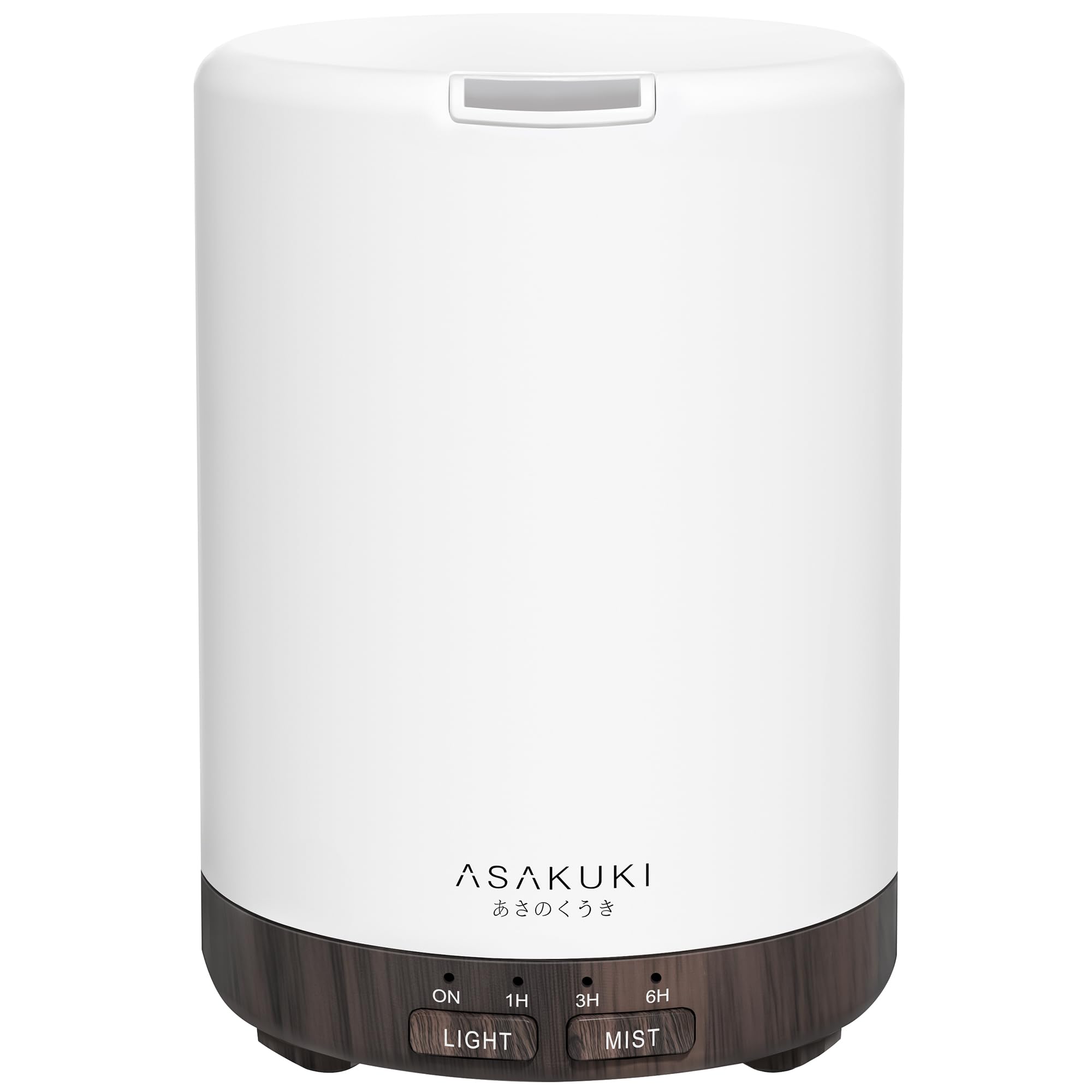 ASAKUKI difusor frontal negro mostrando diseño compacto y elegante