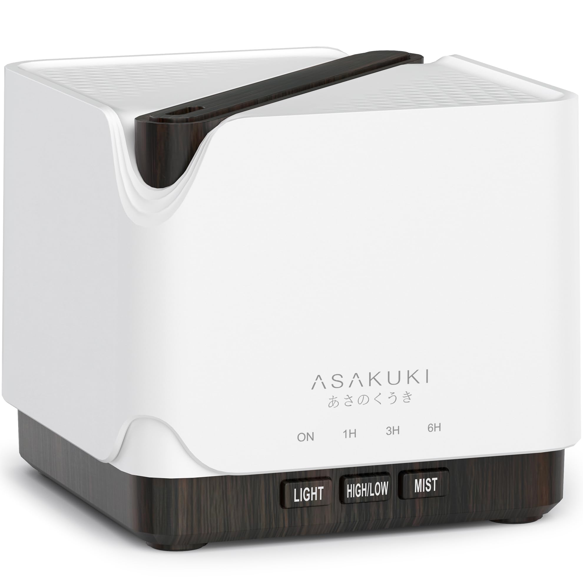 ASAKUKI vista frontal del difusor 700 ml mostrando diseño y salida de vapor