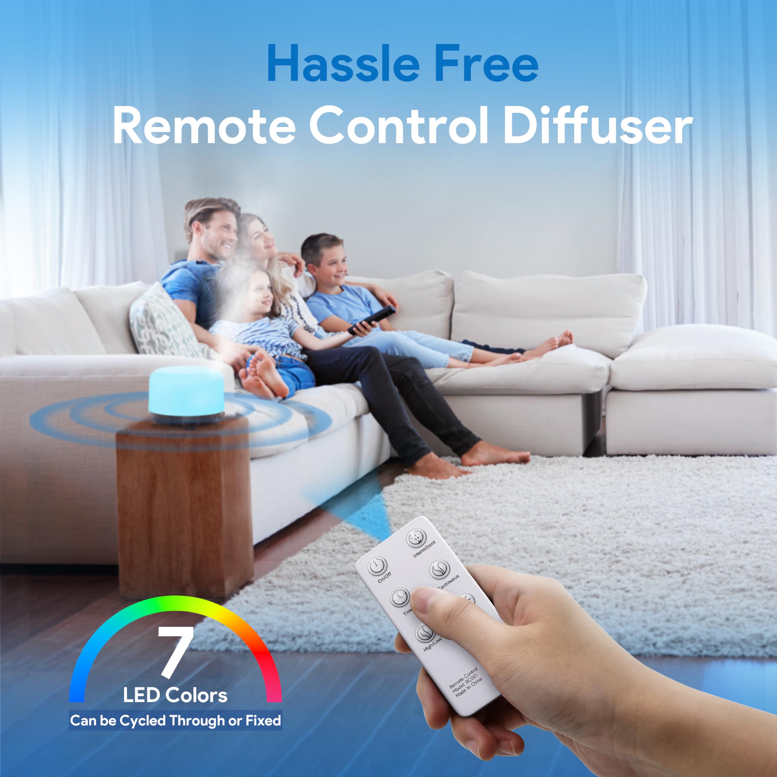 ASAKUKI mando a distancia en mano, beneficio: control cómodo
