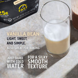Ascent detalle de etiqueta nutricional mostrando BCAA y leucina