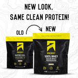 Ascent scoop medido en mano indicando 25g de proteína por porción