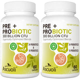 Ascuoli frontal del envase mostrando dosis y 300B CFU para confianza