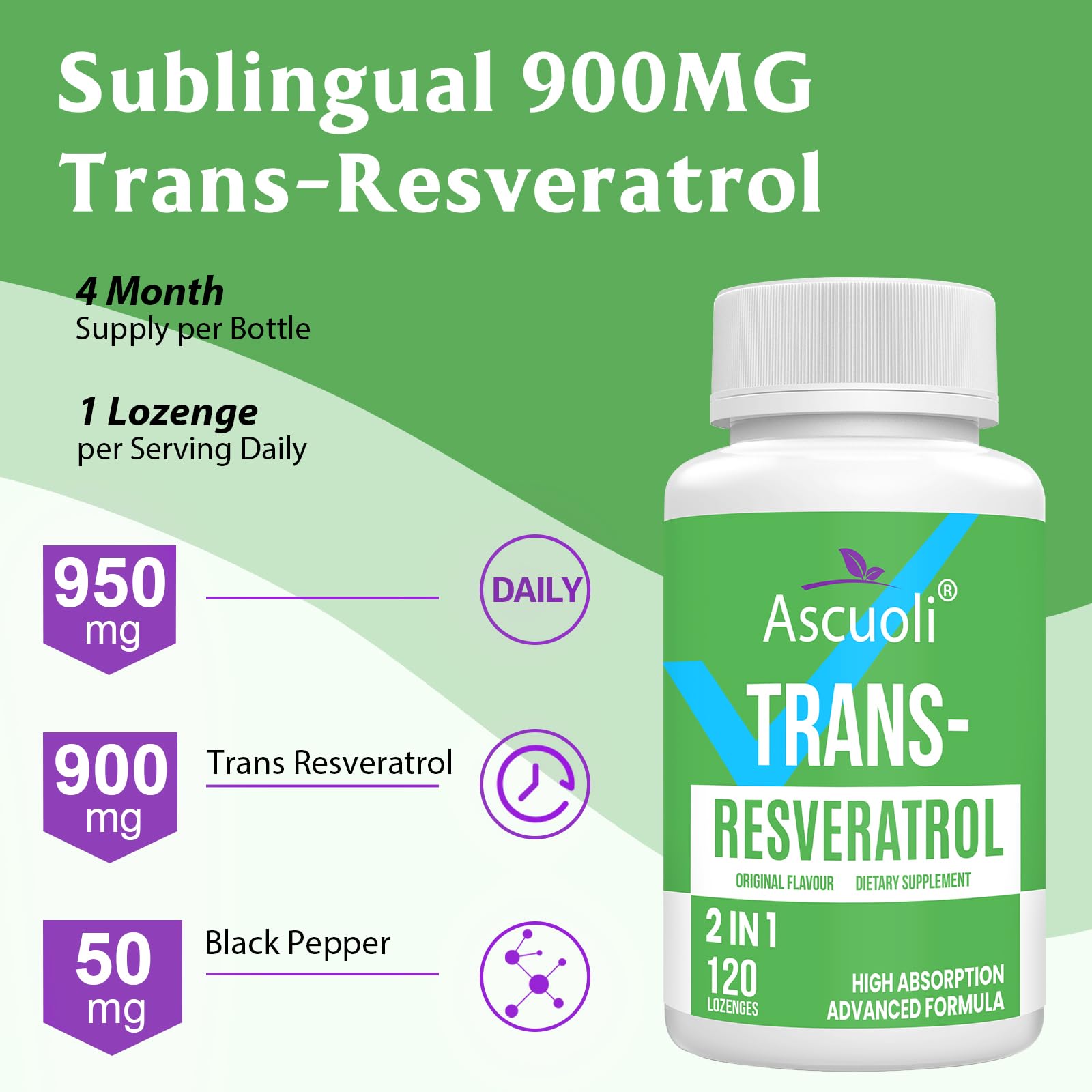 Ascuoli primer plano de pastilla para apreciar forma y disolución rápida