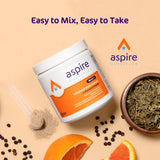 Aspire Multi+ incorporado en batido con frutas, sabor neutro y versátil