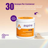 Aspire Multi+ mezclado en vaso con agua para toma rápida y práctica