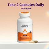 Aspire Nutrition familia tomando el suplemento en mesa familiar energía