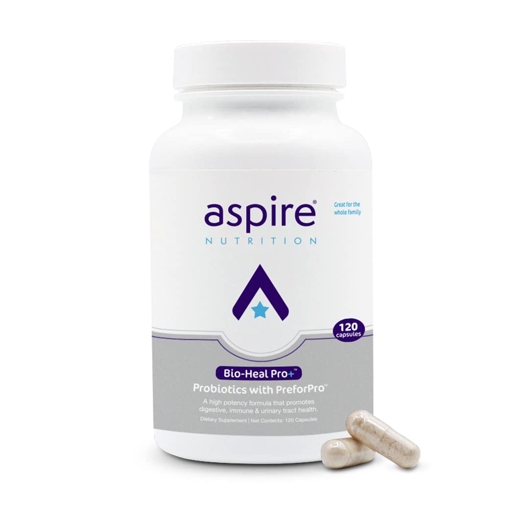 Aspire Nutrition vista frontal del envase mostrando la marca y beneficio digestivo