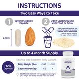 Aspire Nutrition cápsula junto a un desayuno saludable ilustrando uso cotidiano