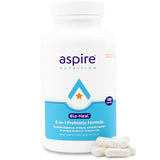 Aspire Nutrition botella frontal mostrando el envase y beneficios claros
