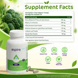 Aspire Nutrition cápsulas en mano que ilustran dosis y facilidad de uso