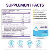 Aspire Nutrition textura del polvo finamente molido para fácil disolución