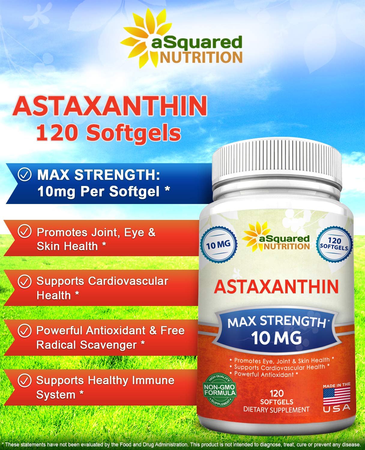 aSquared Nutrition cápsula en la mano para mostrar tamaño y facilidad de uso