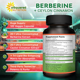 aSquared Nutrition botella abierta con cápsulas mostrando cantidad por envase