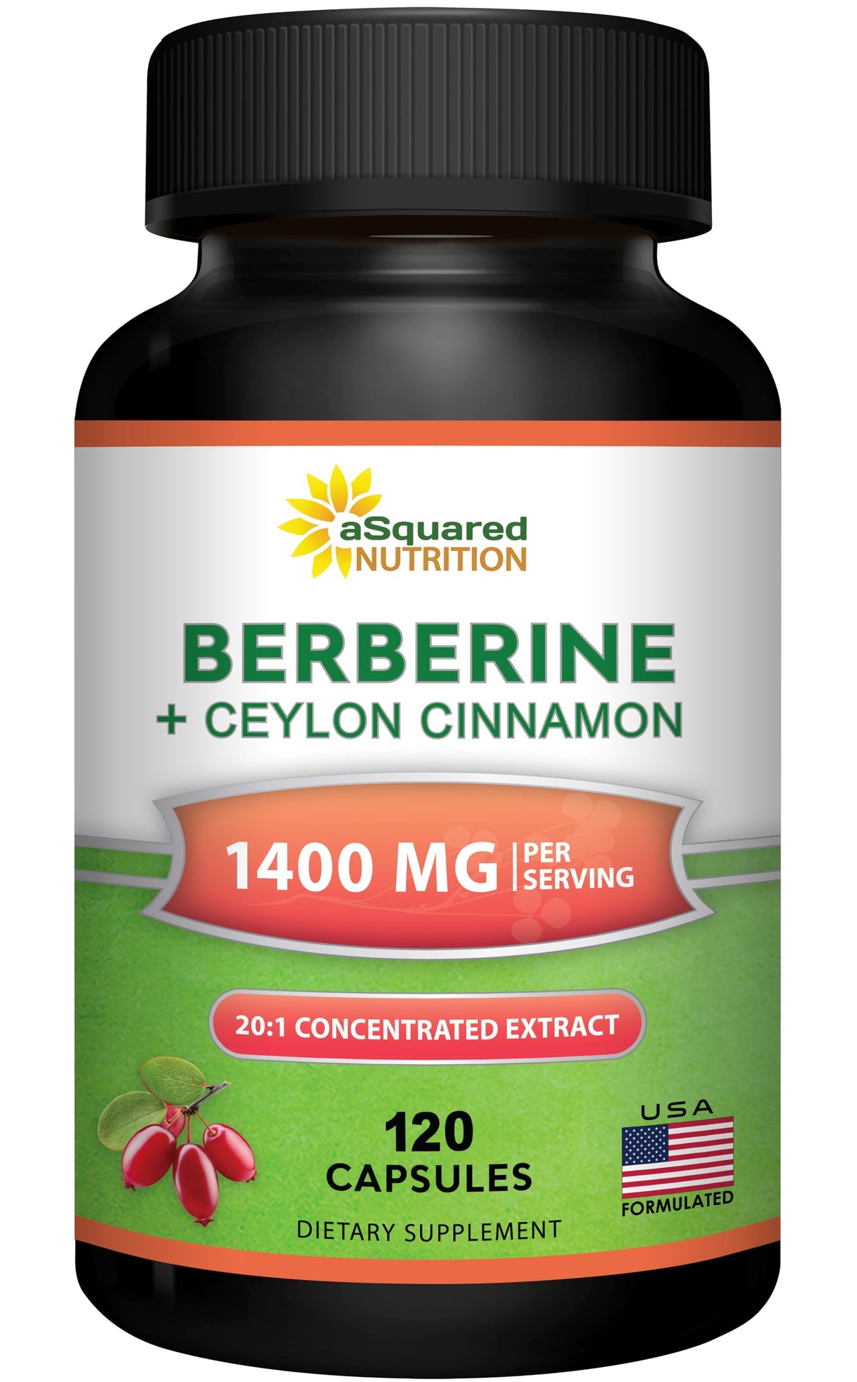 aSquared Nutrition envase frontal mostrando el producto y beneficio de dosis alta