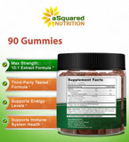 aSquared Nutrition etiqueta nutricional y concentración 500 mg, transparencia de información