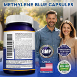 aSquared Nutrition detalle de cápsula opaca blanca que protege al azul de metileno