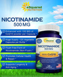 aSquared Nutrition botella abierta con cápsulas para disponibilidad diaria