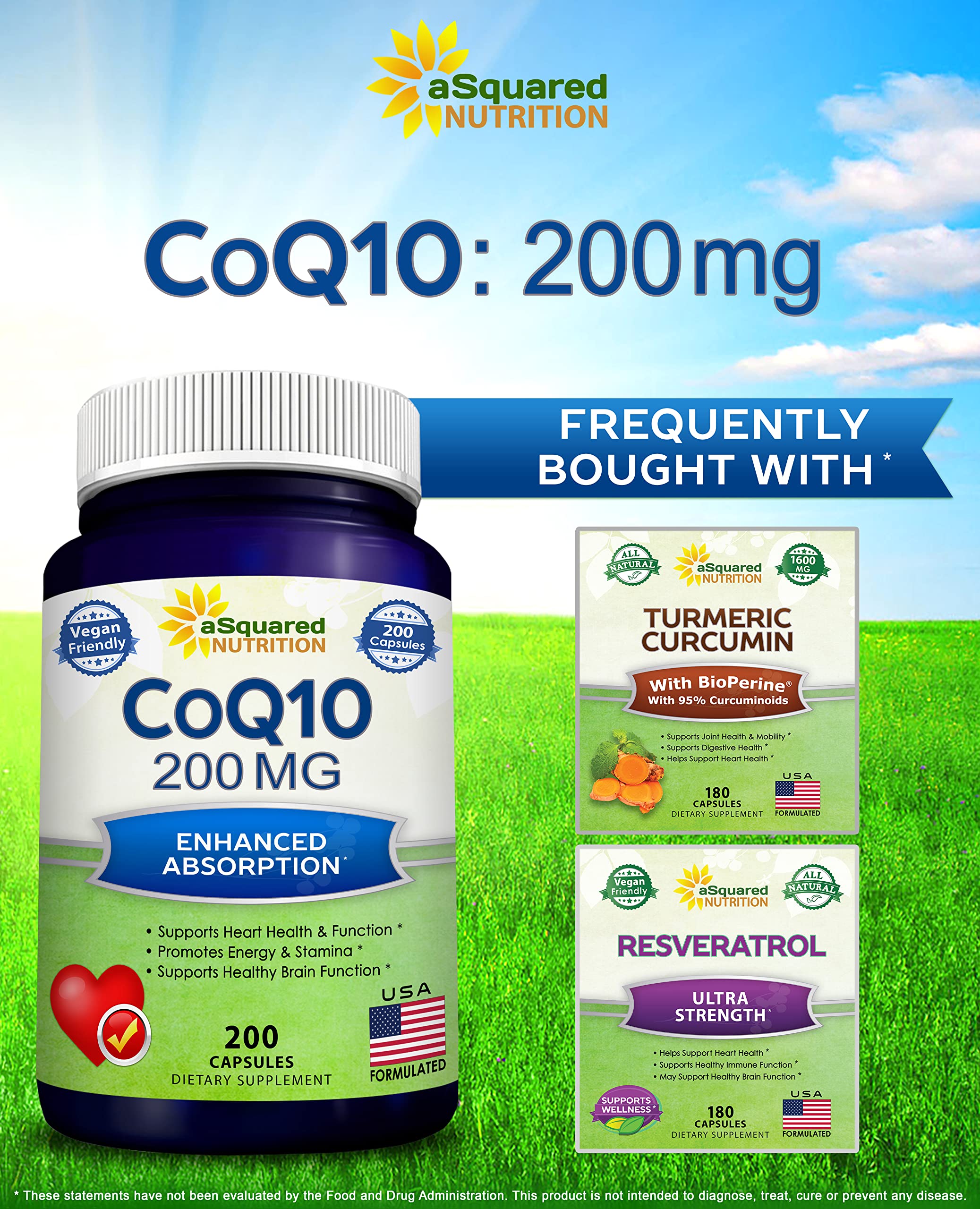 aSquared Nutrition cápsula comparada con moneda para mostrar tamaño