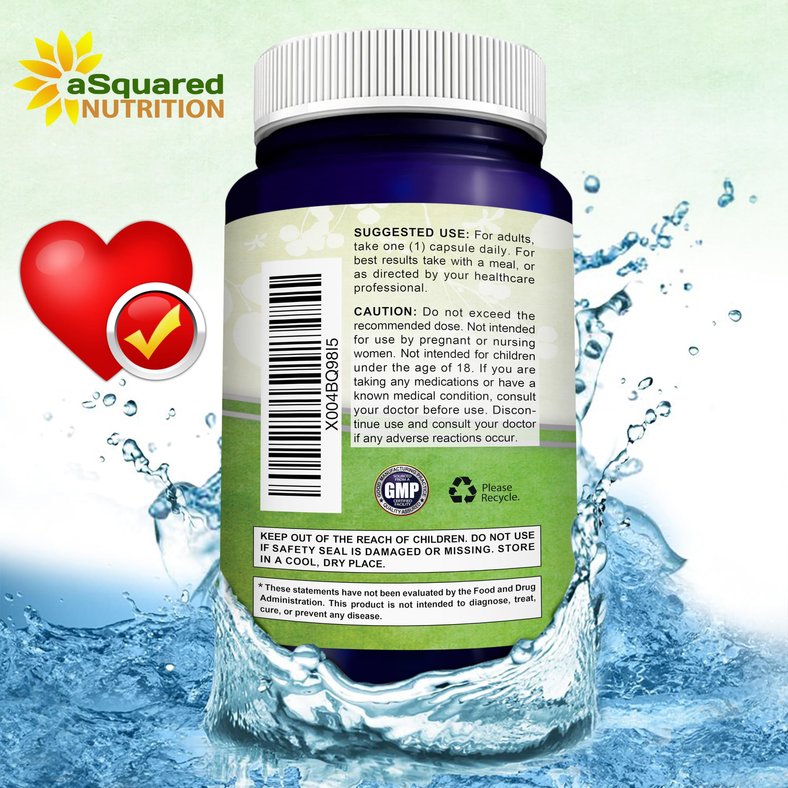 aSquared Nutrition suplemento colocado en entorno de vida saludable