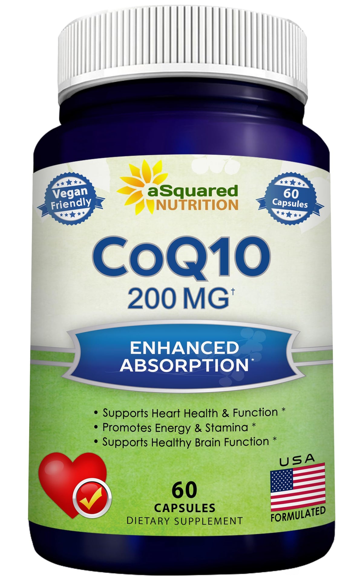 aSquared Nutrition frasco frontal mostrando diseño y dosis clara