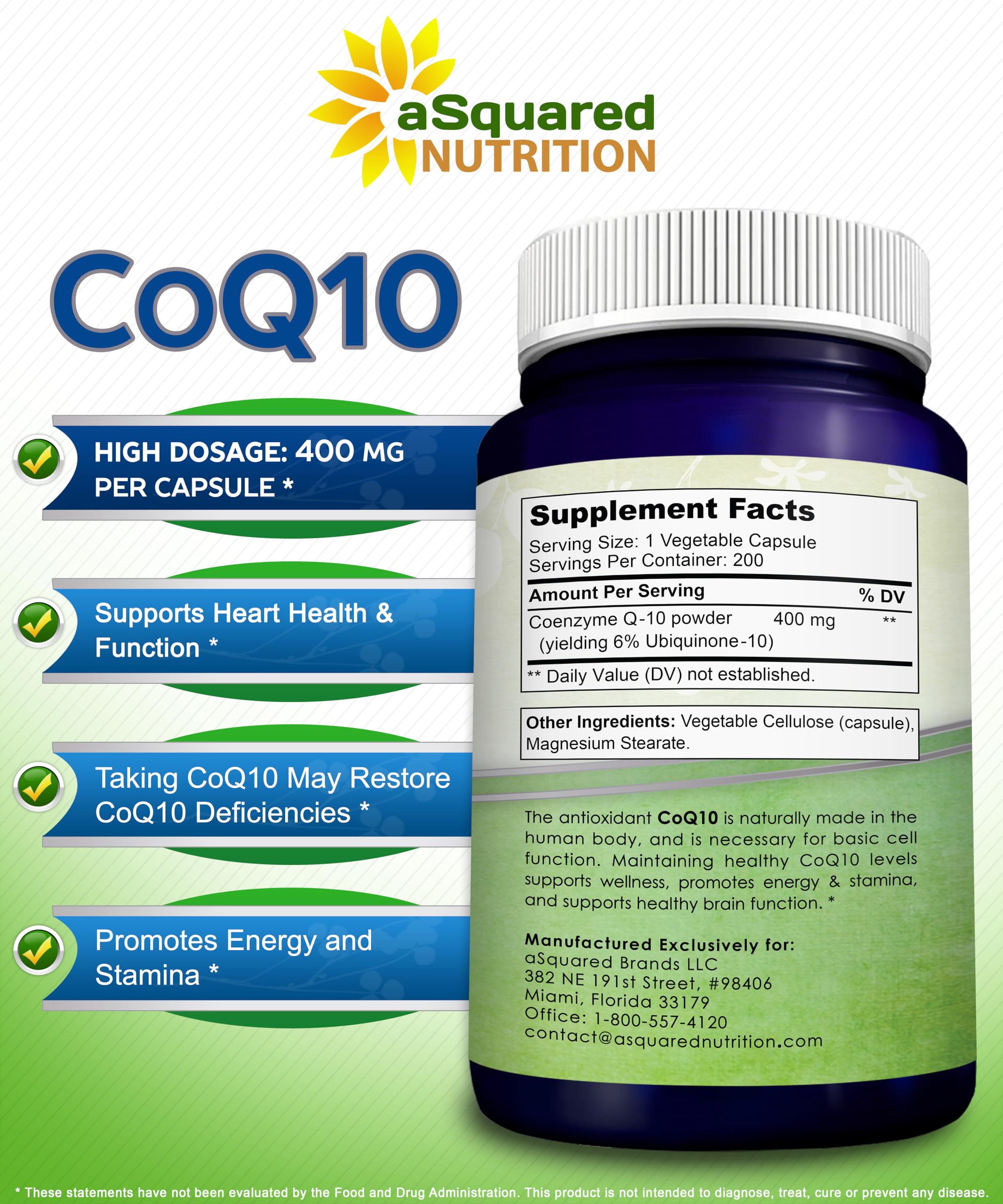 aSquared Nutrition cápsula junto a una regla para comparar tamaño real