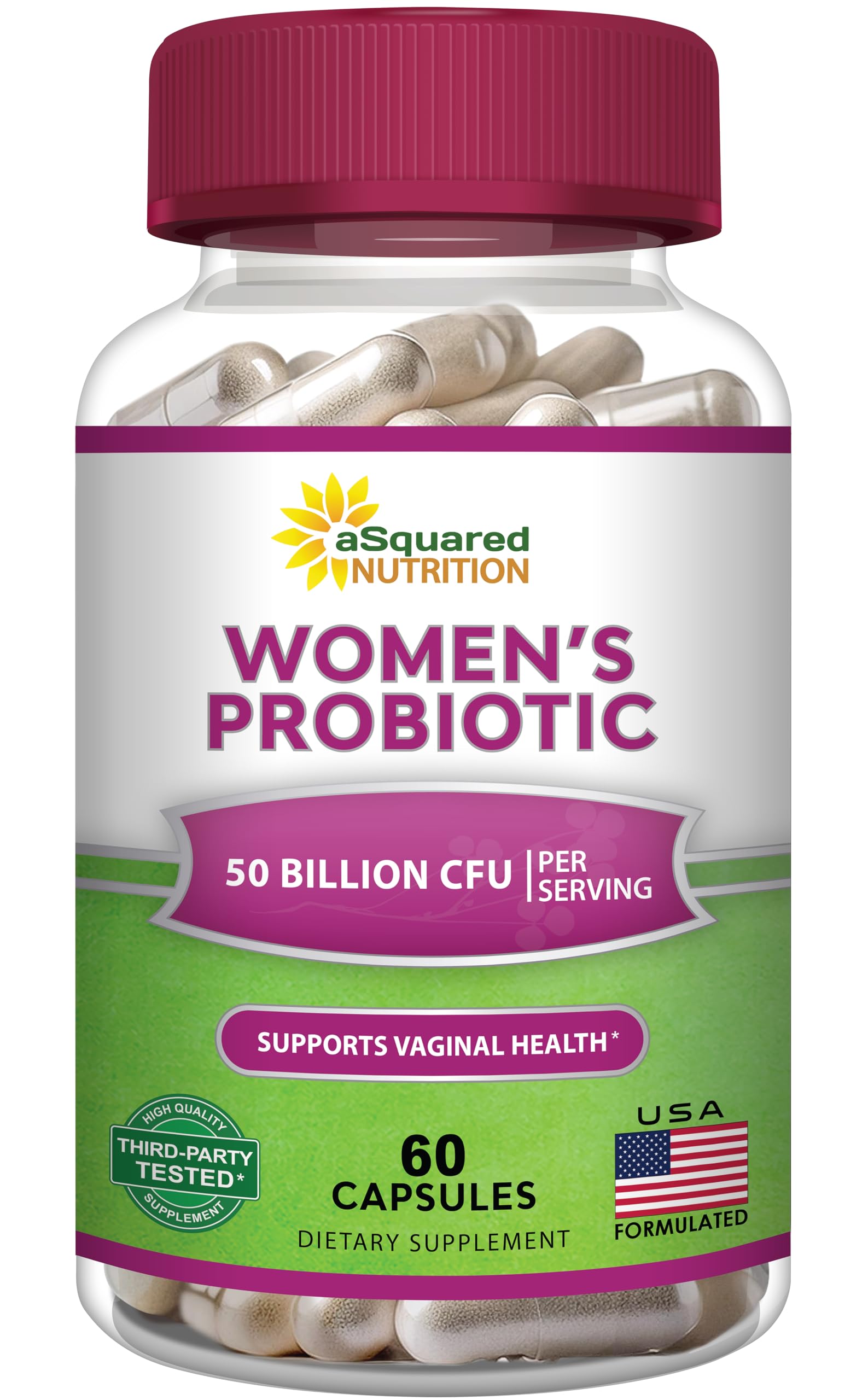 aSquared Nutrition frente del producto mostrando el envase y beneficio diario