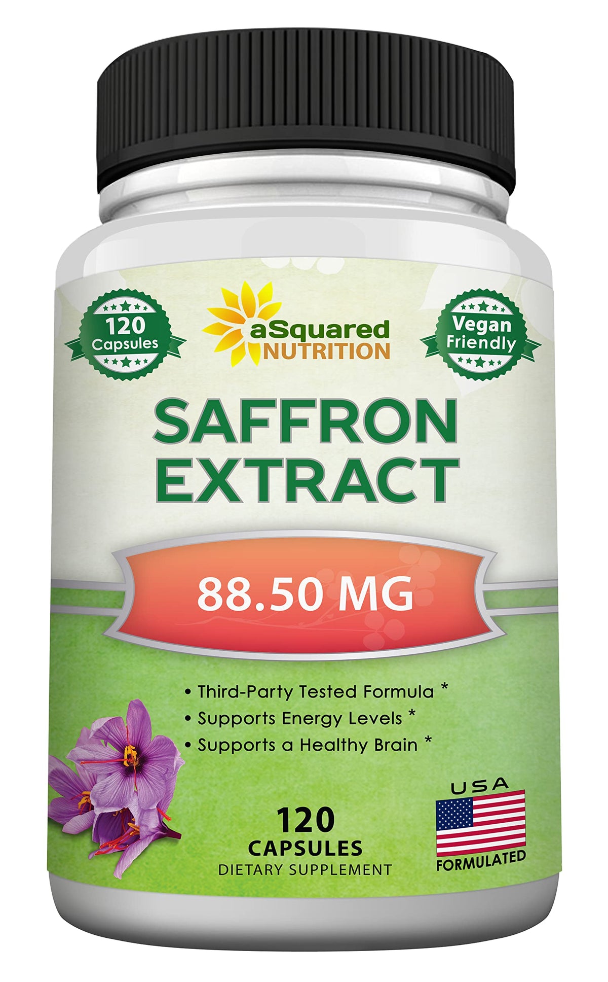 aSquared Nutrition envase frontal mostrando 120 cápsulas y claridad de marca