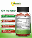 aSquared Nutrition gomita en mano para comparar tamaño y conveniencia