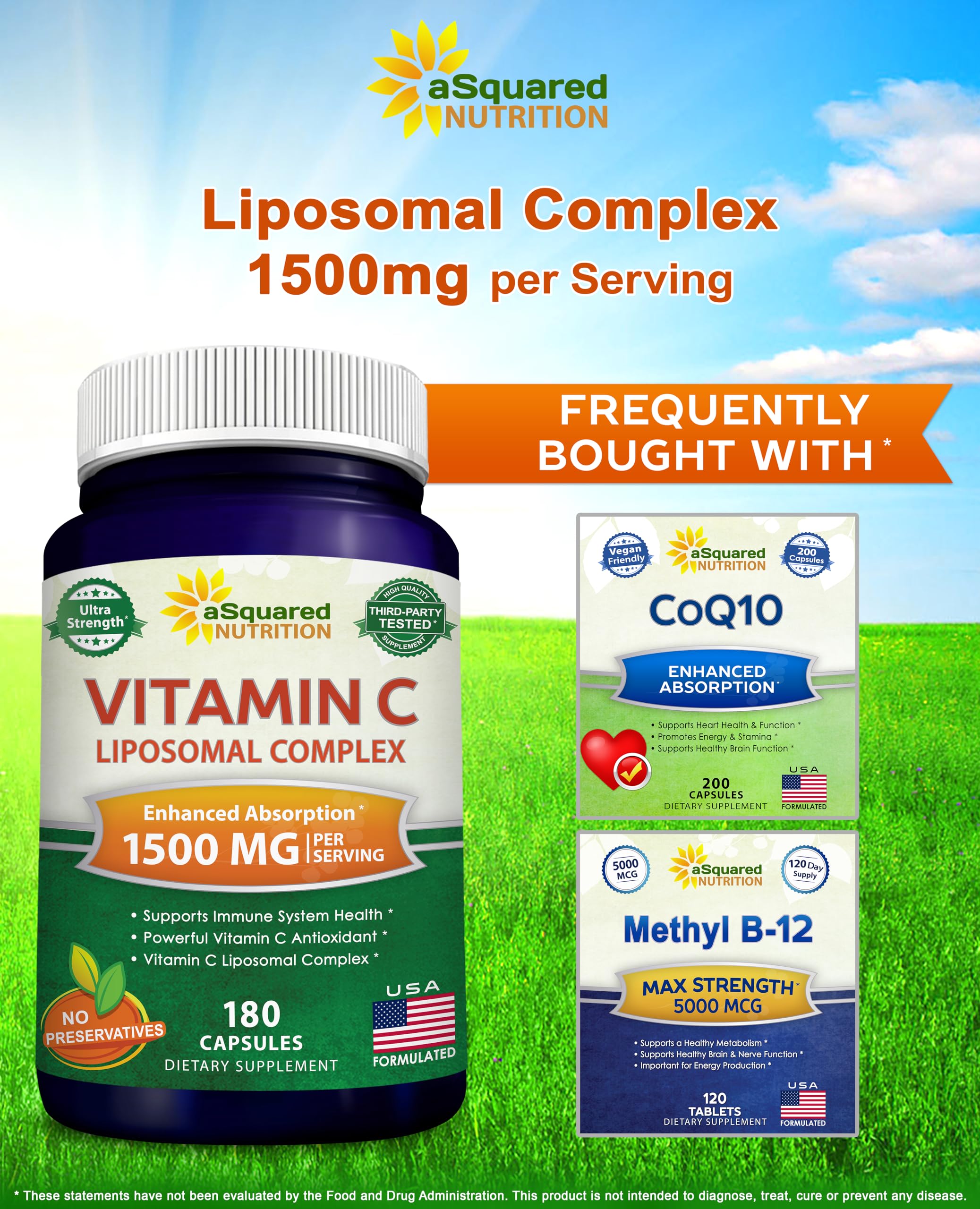 aSquared Nutrition lecitina de girasol e ingredientes, enfoque en tecnología liposomal