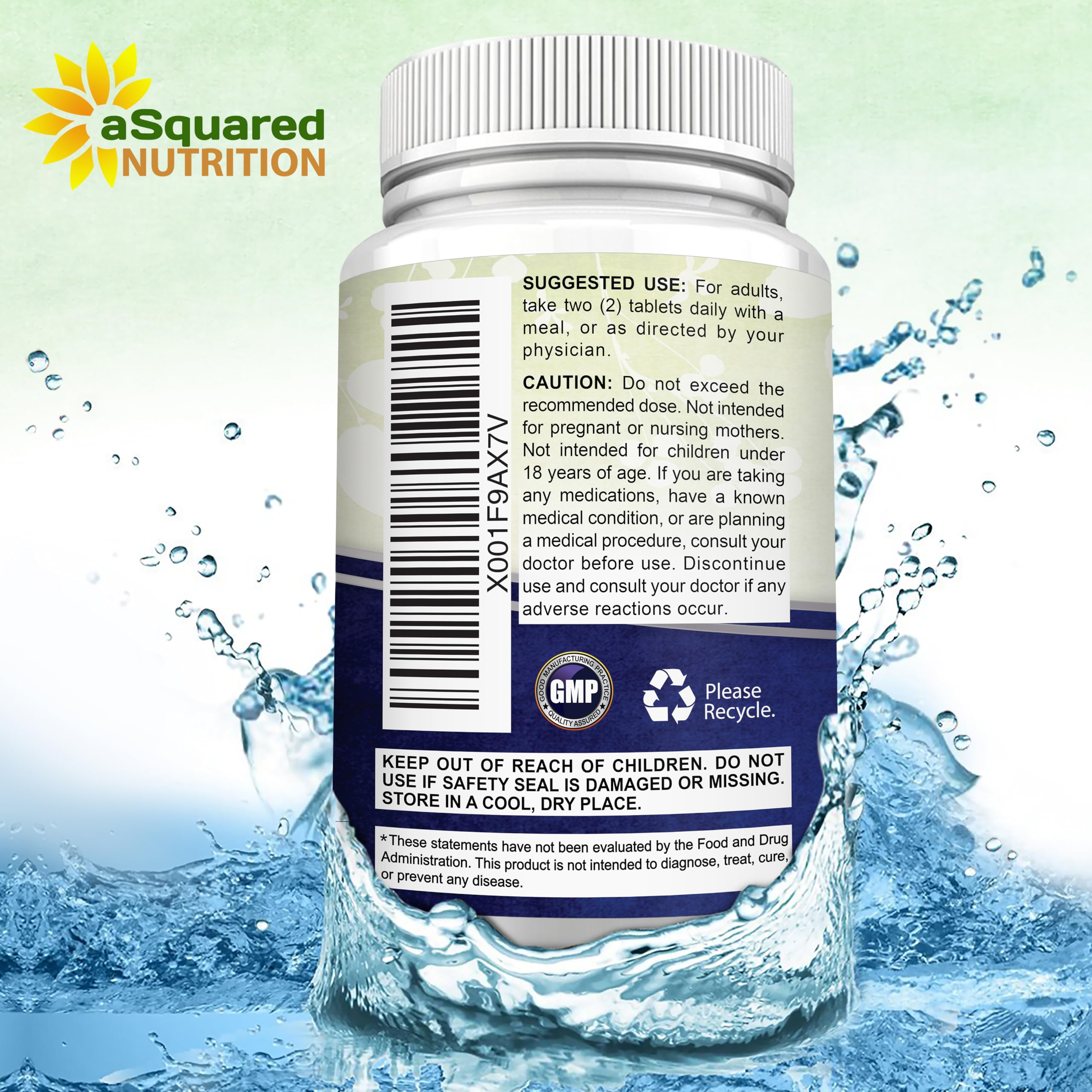 aSquared Nutrition botella en ambiente de cocina, integra el suplemento en la rutina diaria