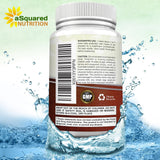 aSquared Nutrition ingredientes crudos y cápsulas sueltas representando materias primas non-GMO