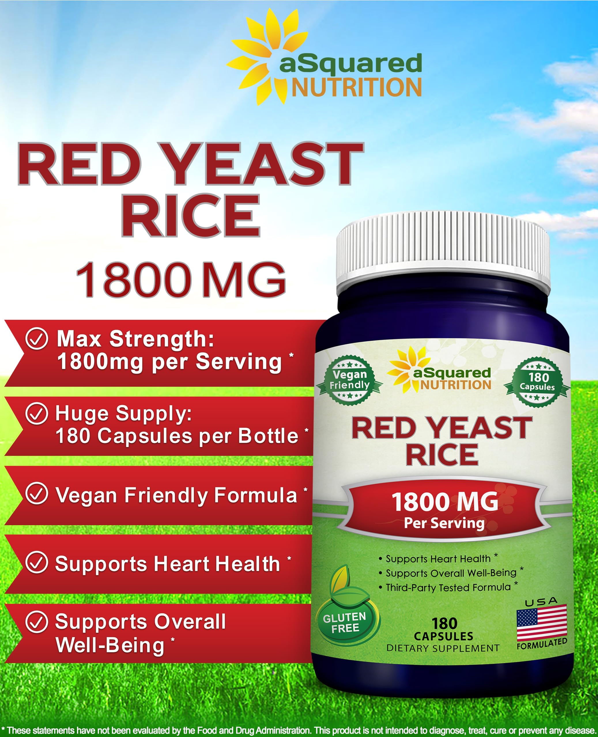 aSquared Nutrition textura de polvo de Red Yeast Rice que resalta su concentración