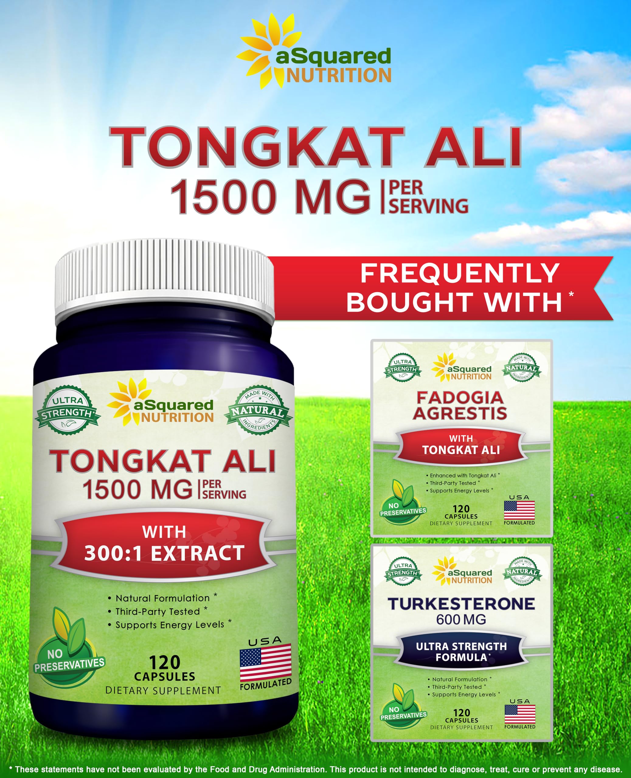 aSquared Nutrition polvo de Tongkat Ali en cuchara, textura concentrada y natural