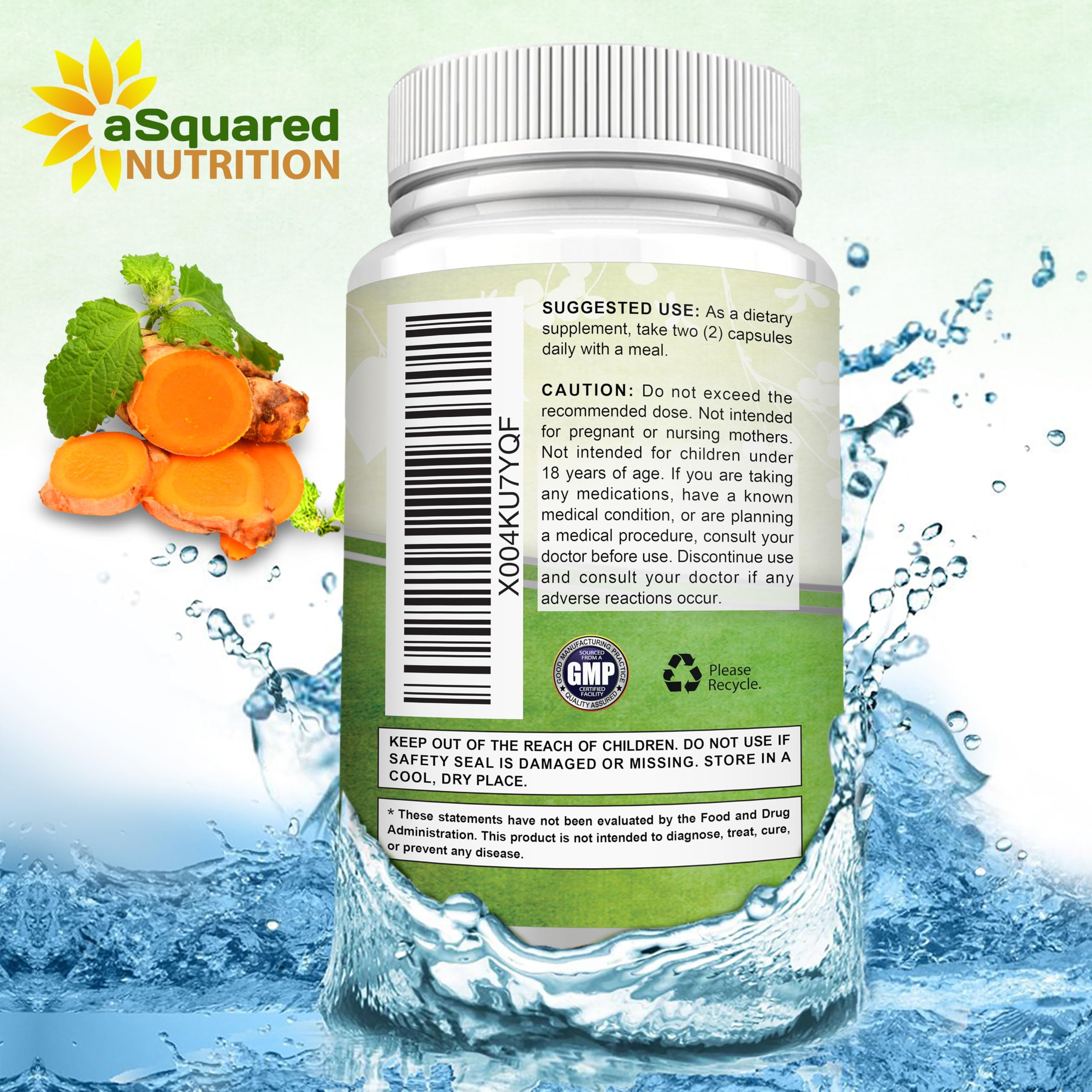 aSquared Nutrition caja abierta con cápsulas visibles en el interior