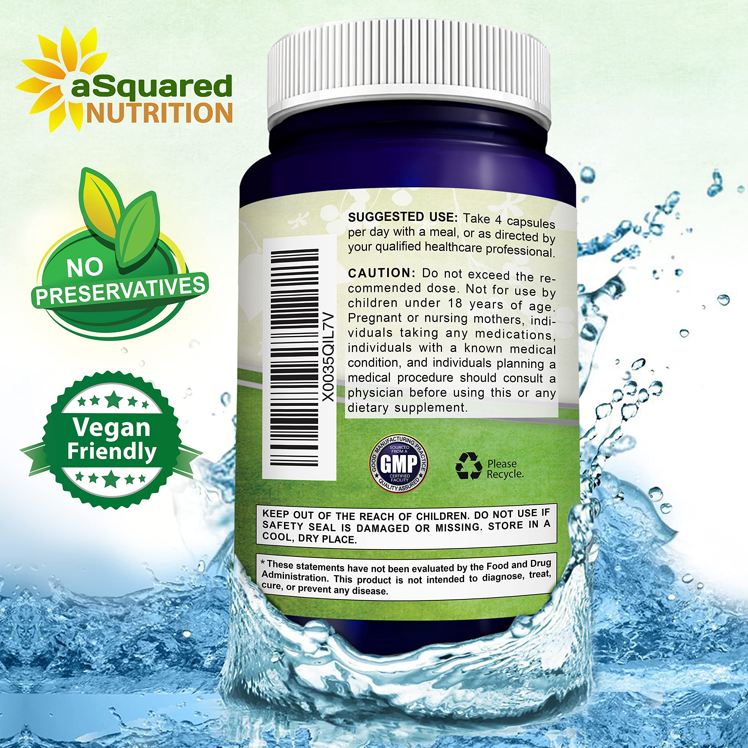 aSquared Nutrition frasco en una mesa como parte de la rutina complementaria