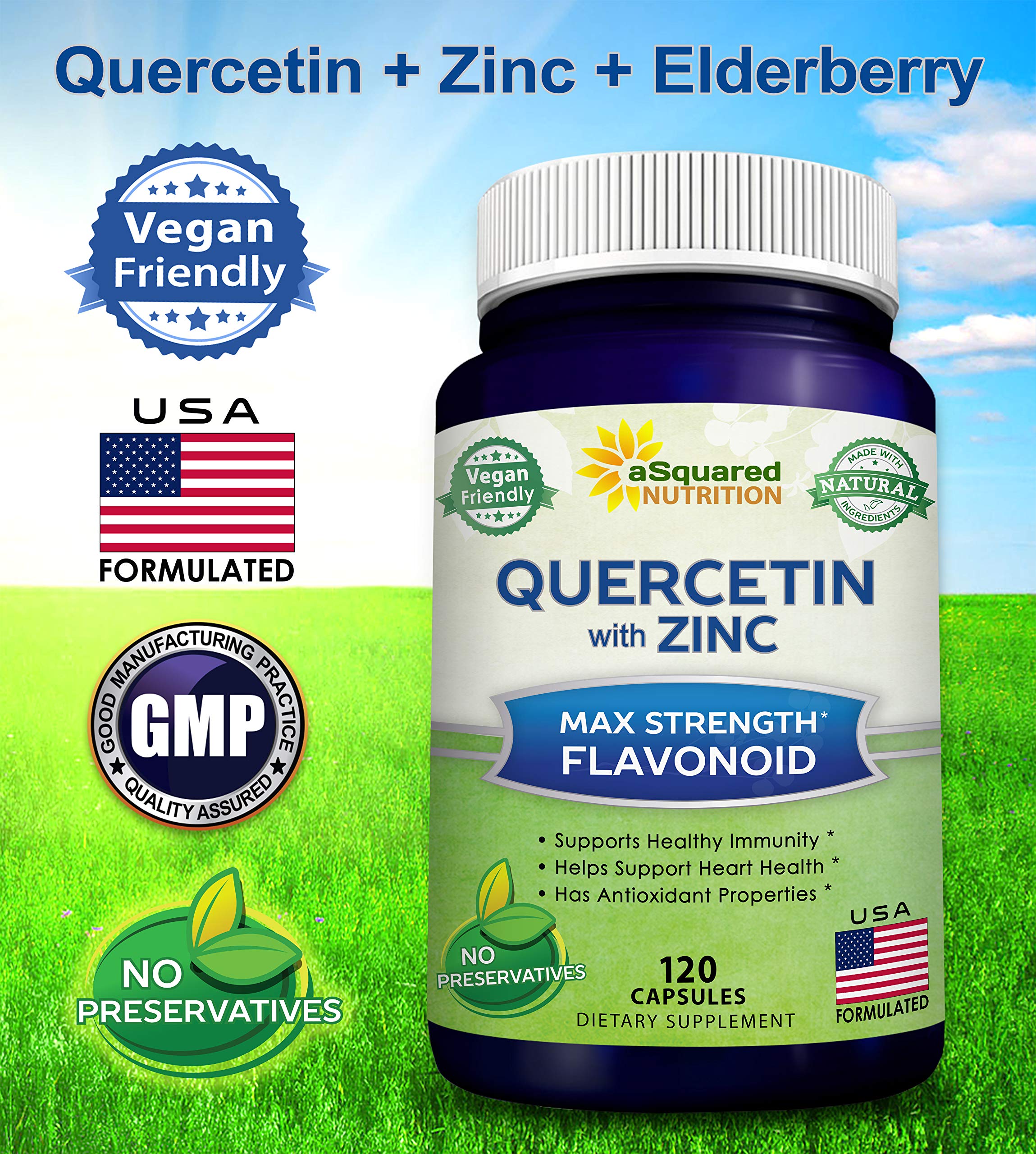 aSquared Nutrition primer plano del polvo de quercetina, pureza y textura