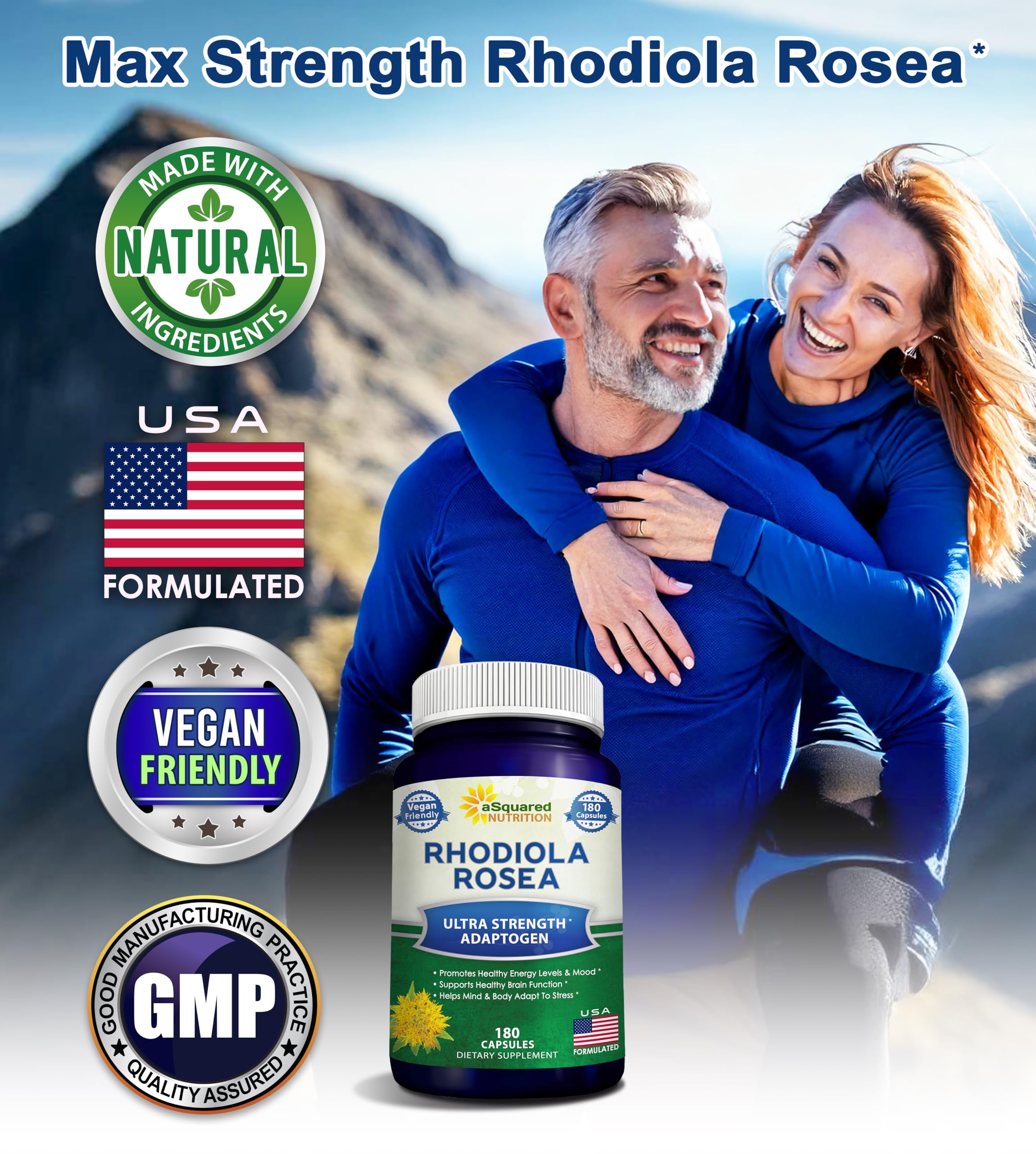 aSquared Nutrition cápsulas veganas en mano para medir la dosis fácil