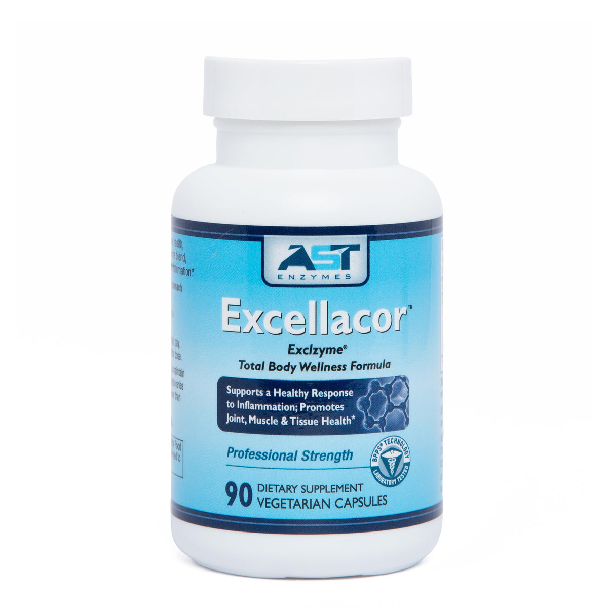 AST Enzymes botella frontal mostrando etiqueta y beneficios visibles