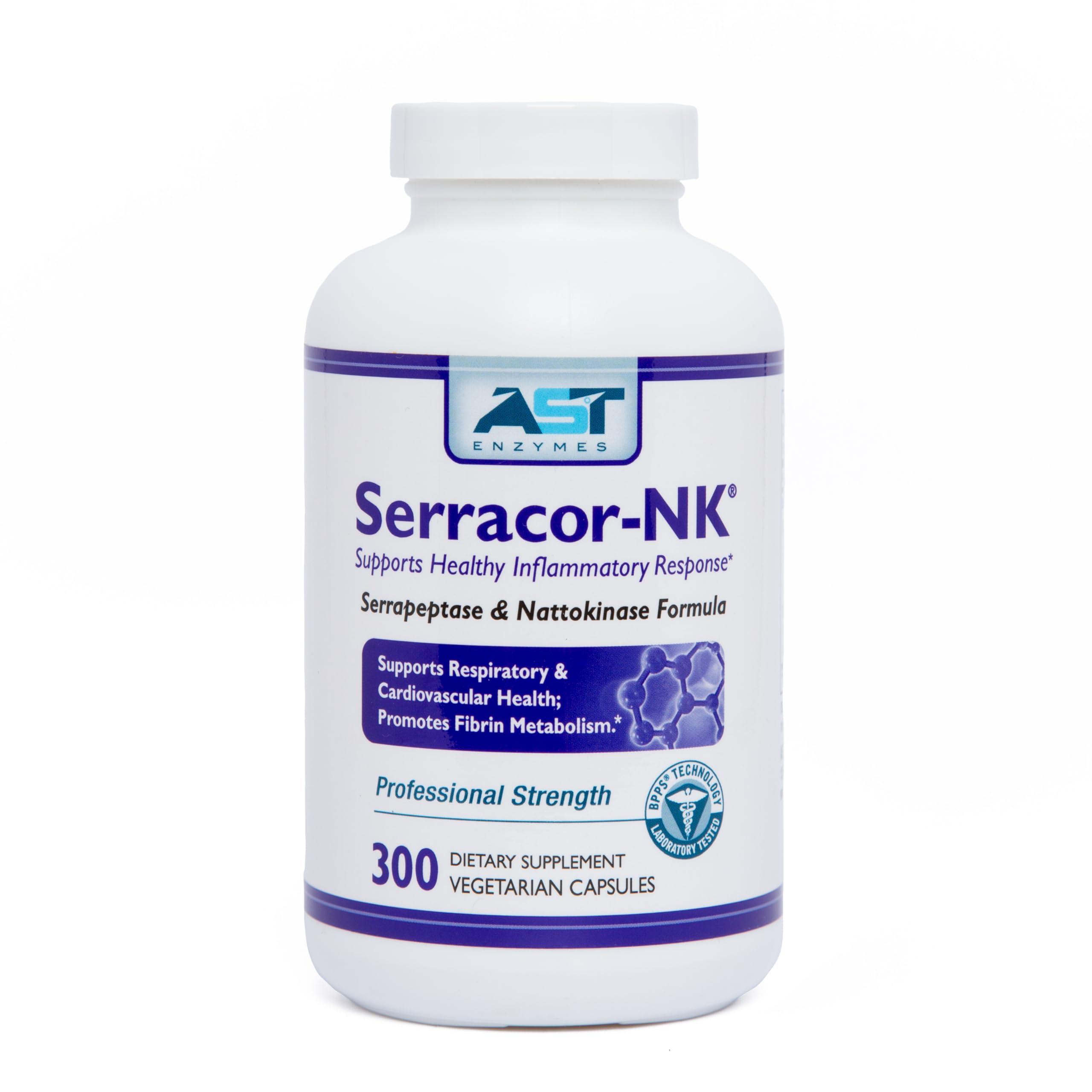 AST Enzymes Serracor-NK frente del envase mostrando cantidad y diseño