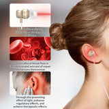 aswaysun persona usando el dispositivo para una sesión auricular cómoda y discreta