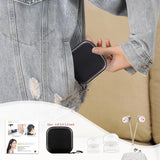 aswaysun dispositivo guardado en bolso listo para cuidado auricular en viaje