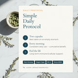 AT ARTEMIS THERAPEUTICS etiqueta con lista de ingredientes limpios y sin rellenos