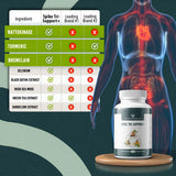 Athelas Spike Tri-Support etiqueta con ingredientes para confirmar nattokinasa y cúrcuma