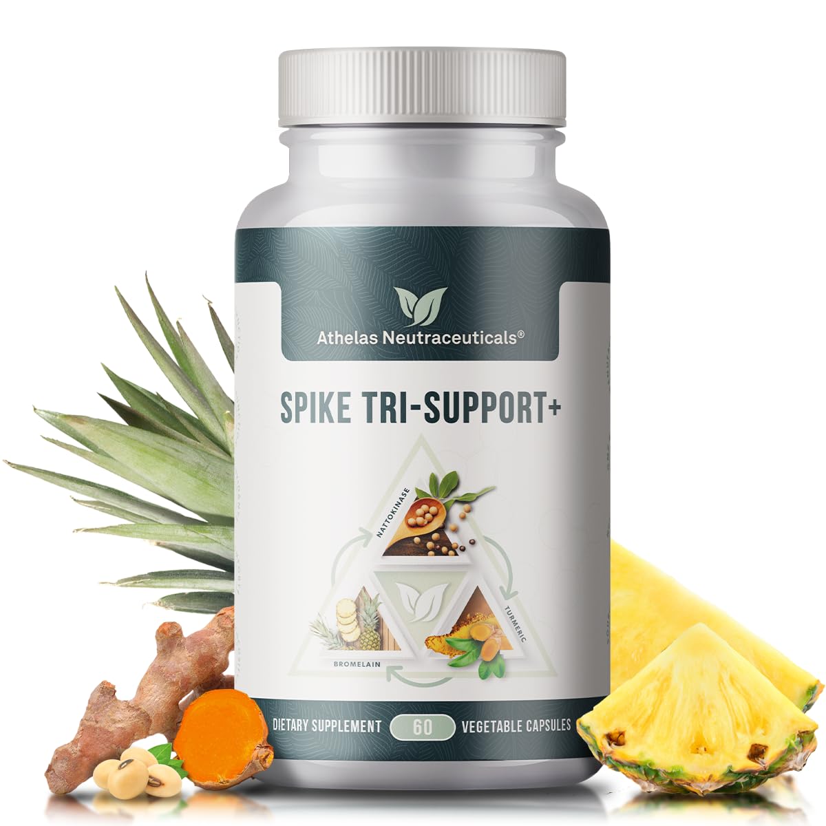 Athelas Spike Tri-Support frontal del envase mostrando la marca y beneficio de apoyo combinado