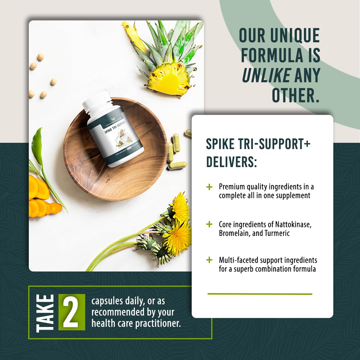 Athelas Spike Tri-Support cápsulas junto a un desayuno para mostrar integración en la rutina