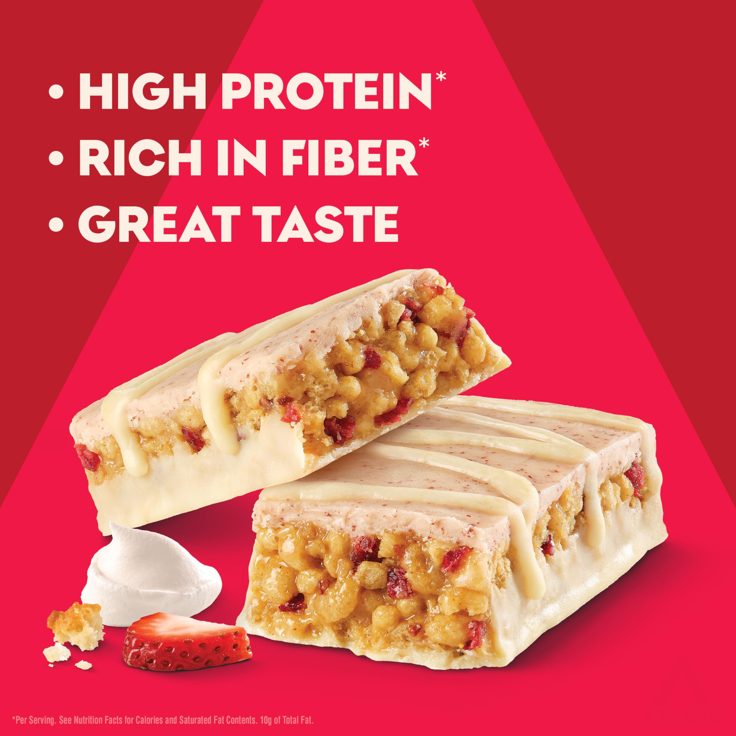 Atkins barrita en mano lista para consumir como snack rápido y saciante