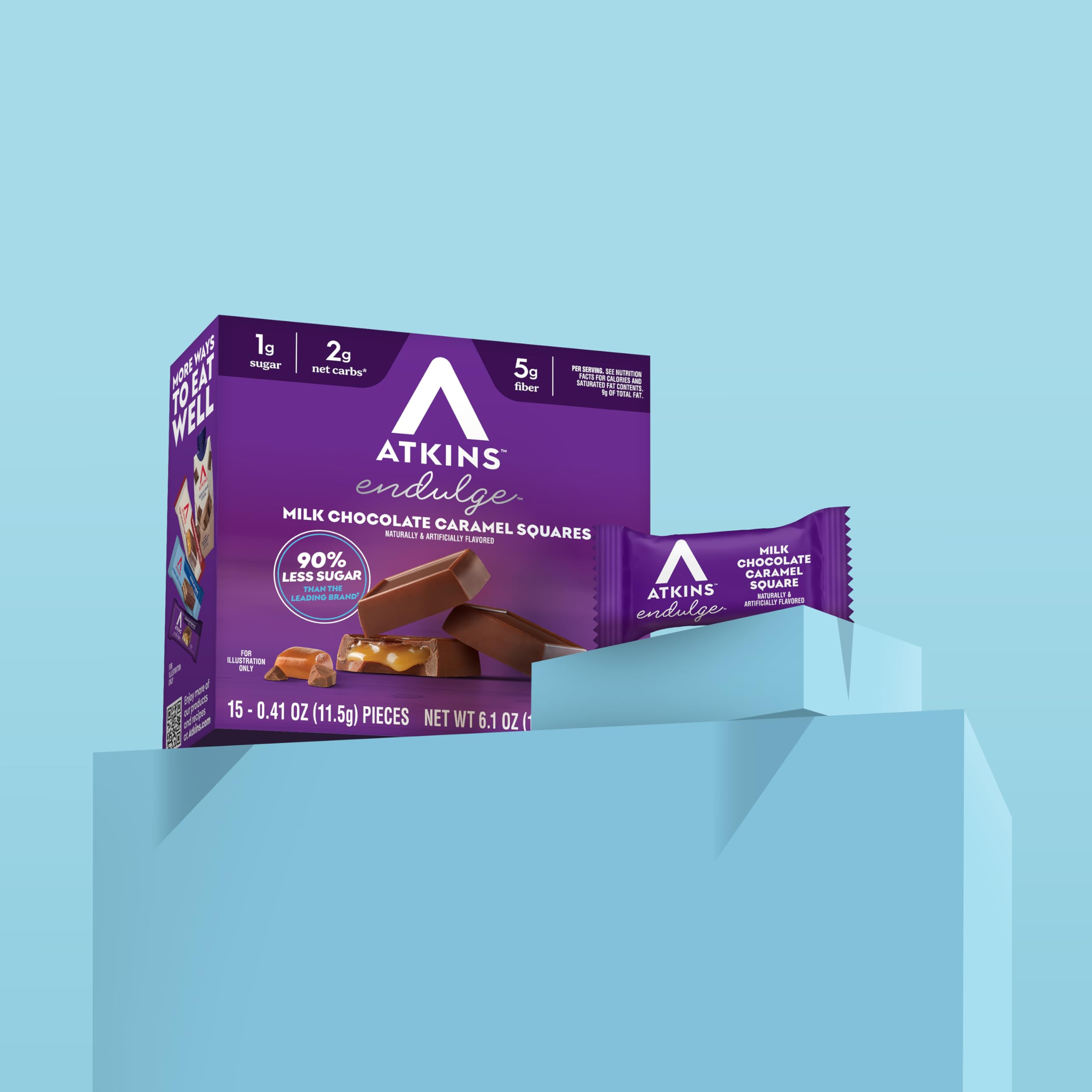 Atkins disposición de 15 piezas dentro de una caja para almacenamiento